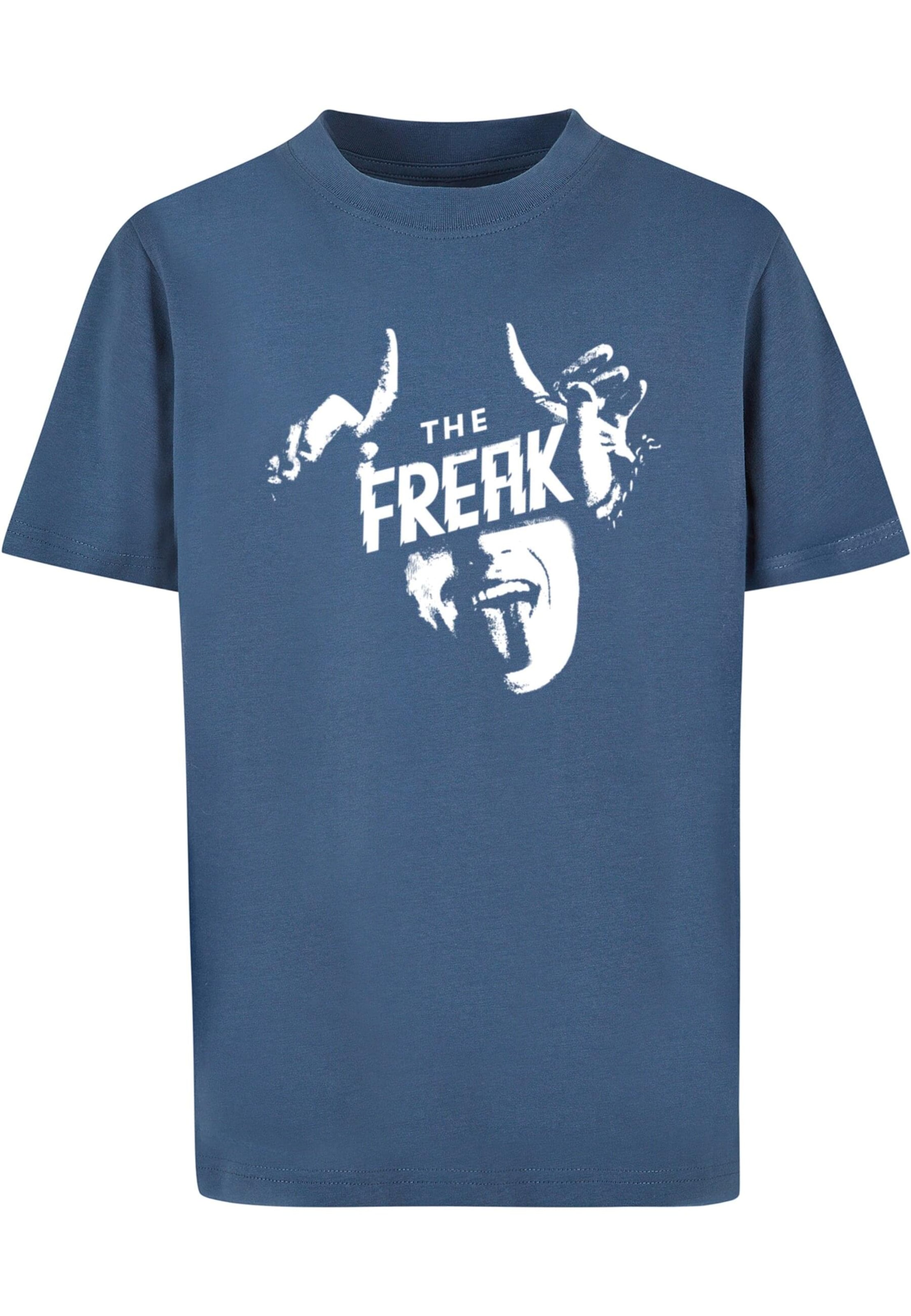 ABSOLUTE CULT T-Shirt 'Stranger Things - The Freak' in Blau: Vorderseite