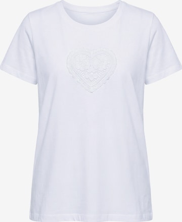 Ulla Popken T-Shirt in Weiß: Vorderseite