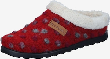 FLY FLOT Slippers in Red: front