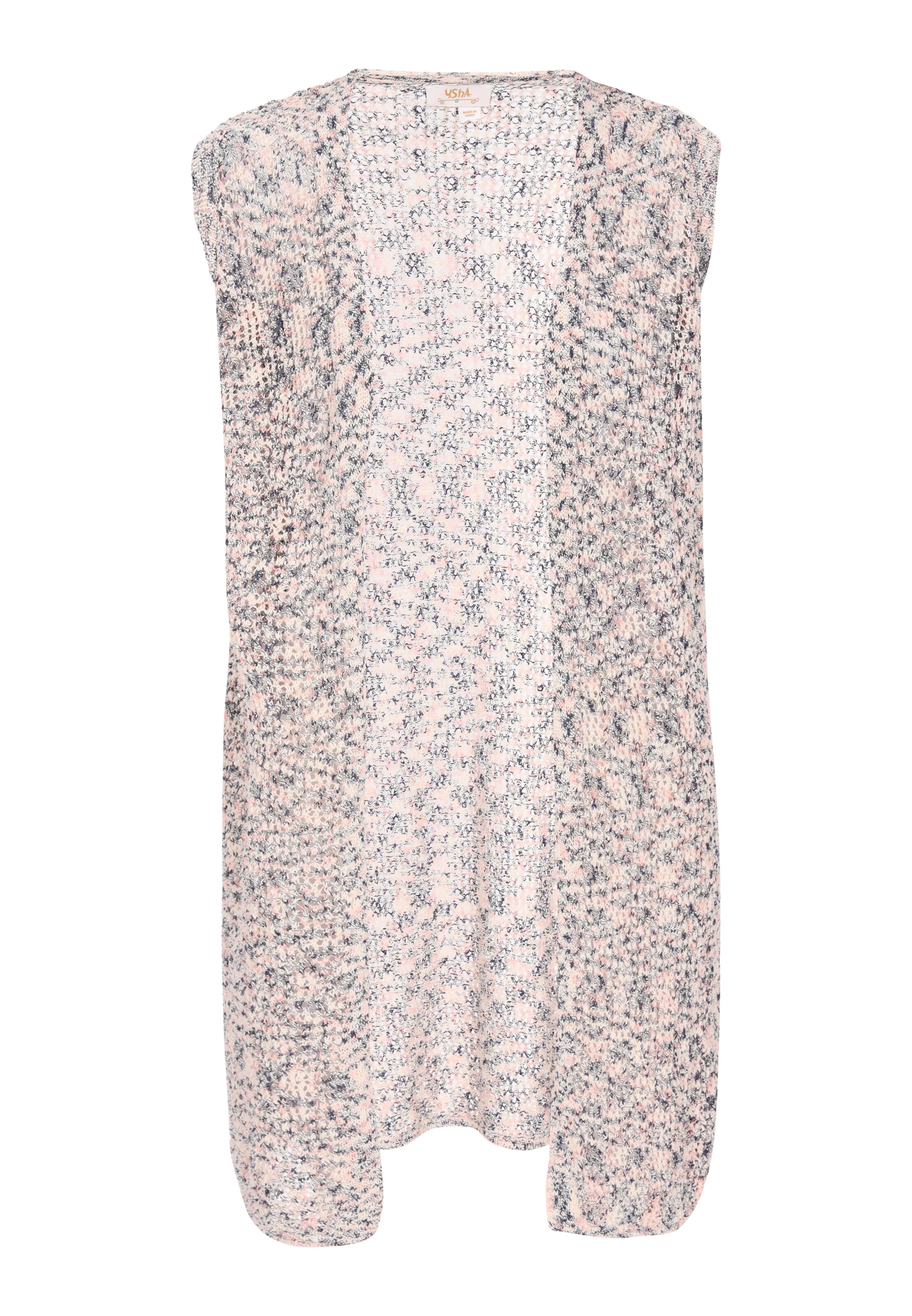 usha FESTIVAL Pleten brezrokavnik 'Fashion Look' | modra barva: sprednja stran