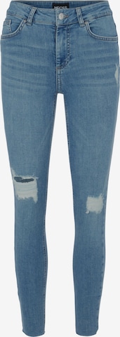 PIECES Skinny Jeans 'Delly' in Blau: predná strana