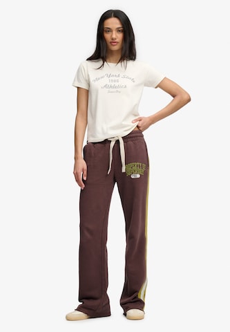 Wide Leg Pantalon Superdry & Co en marron
