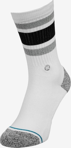 Chaussettes de sport Stance en blanc : devant