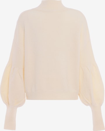 faina - Pullover em branco