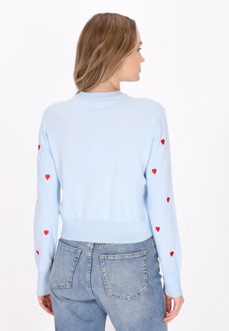 MYMO Trui 'Comfy' in Blauw