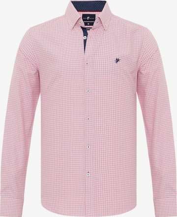 DENIM CULTURE - Regular Fit Camisa ' LUIZ ' em rosa: frente