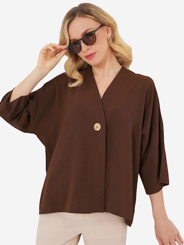 Camicia da donna di Bigdart in marrone: frontale