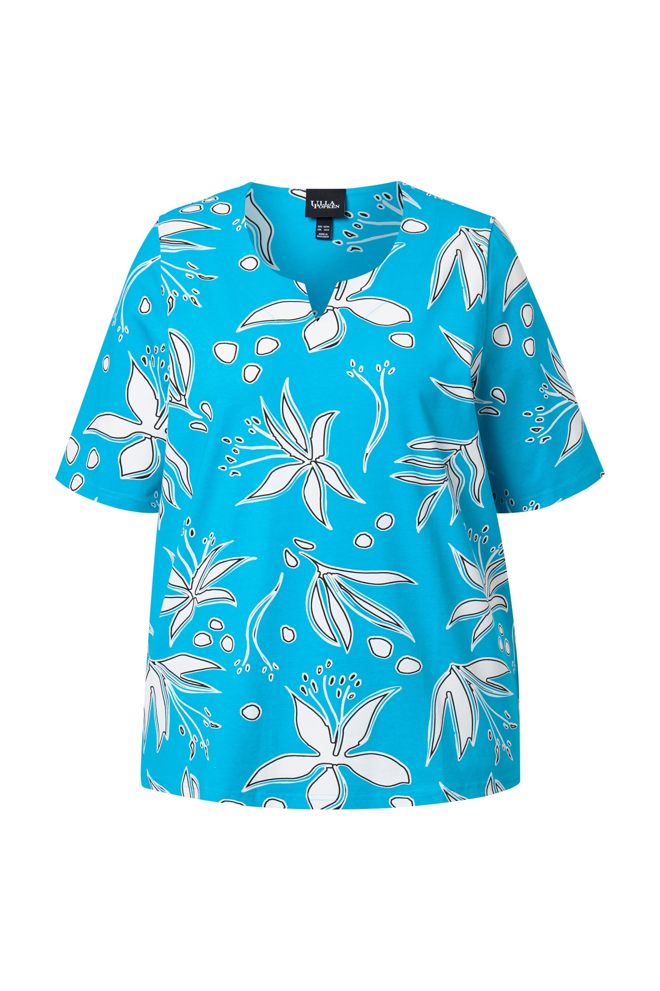 Ulla Popken Shirt in de kleur Blauw, Productweergave