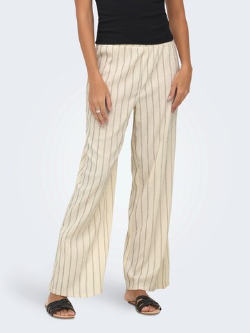 ONLY - regular Pantalón 'ONLMIKA' en beige: frente