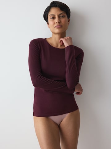 TRIUMPH Shirt ' Red Label Beauty Layers ' in Bruin: voorkant
