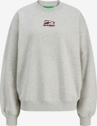 JJXX Collegepaita 'JXSANDRA' värissä vaaleanharmaa / burgundin punainen, Tuotenäkymä