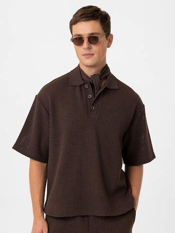 T-Shirt 'Martim' Antioch en marron : devant