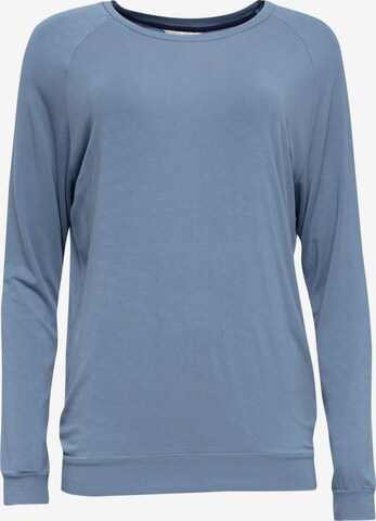 Cyberjammies Pajama Shirt 'Skye Silver Blue Knit' in Blue: front