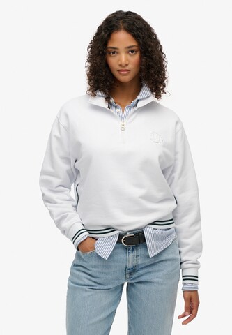 Superdry Sweatshirt 'Country Club' in Wit: voorkant
