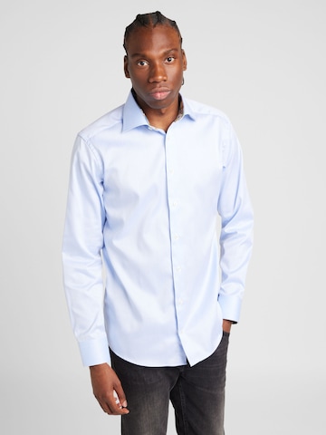 ETON Slim fit Button Up Shirt in Blue: front