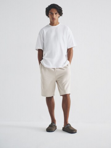 The Set Regular Byxa i beige: framsida