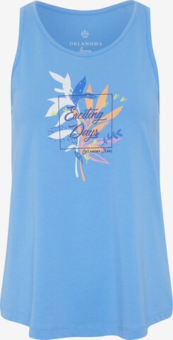 Oklahoma Jeans Tank Top ' in A-Linie ' in Blau: predná strana