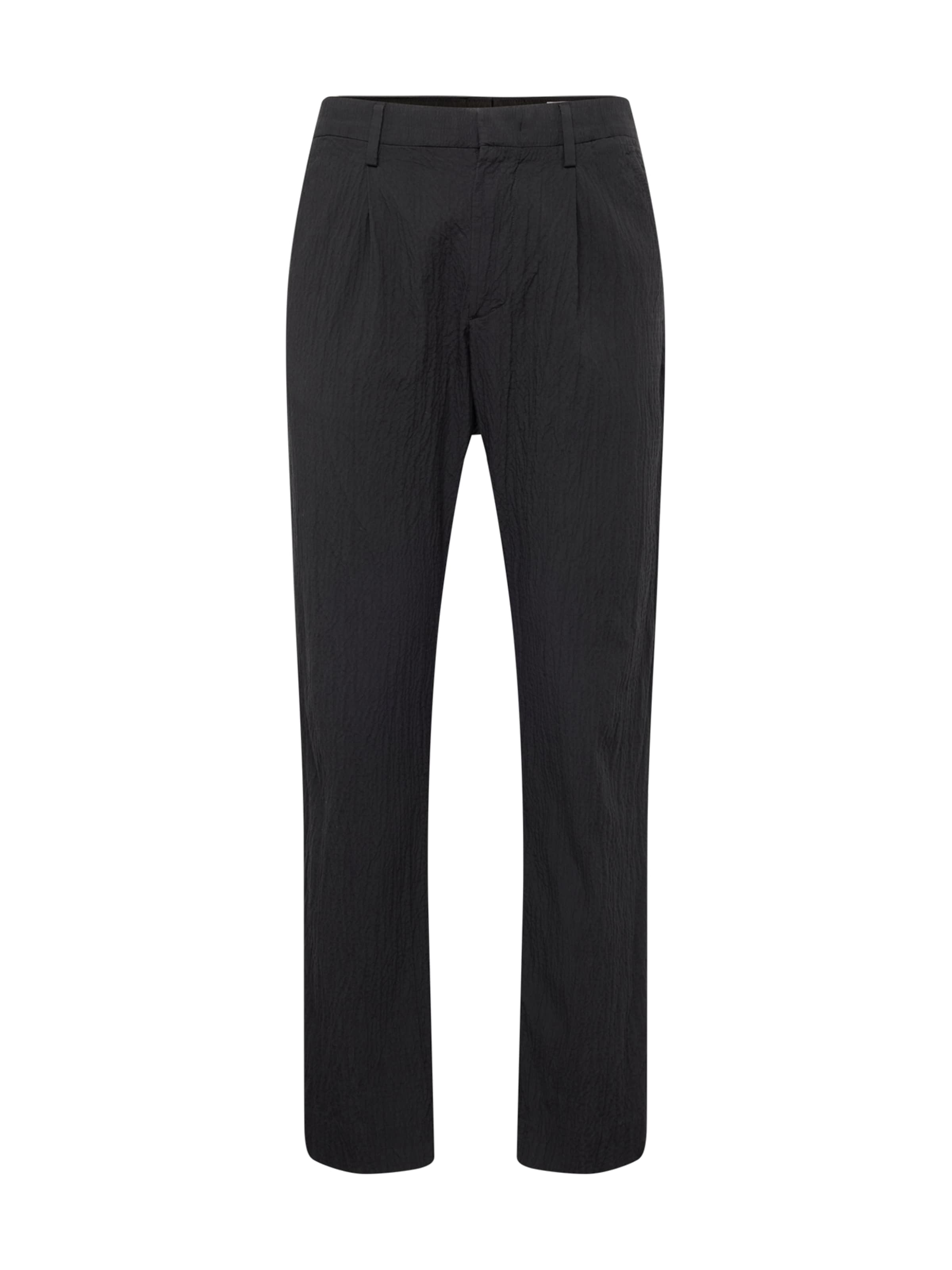 NN07 Regular Pleat-front trousers 'Bill' in Black: front
