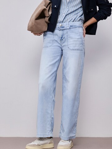 STREET ONE Свободный крой Джинсы 'Emee' в Синий: спереди