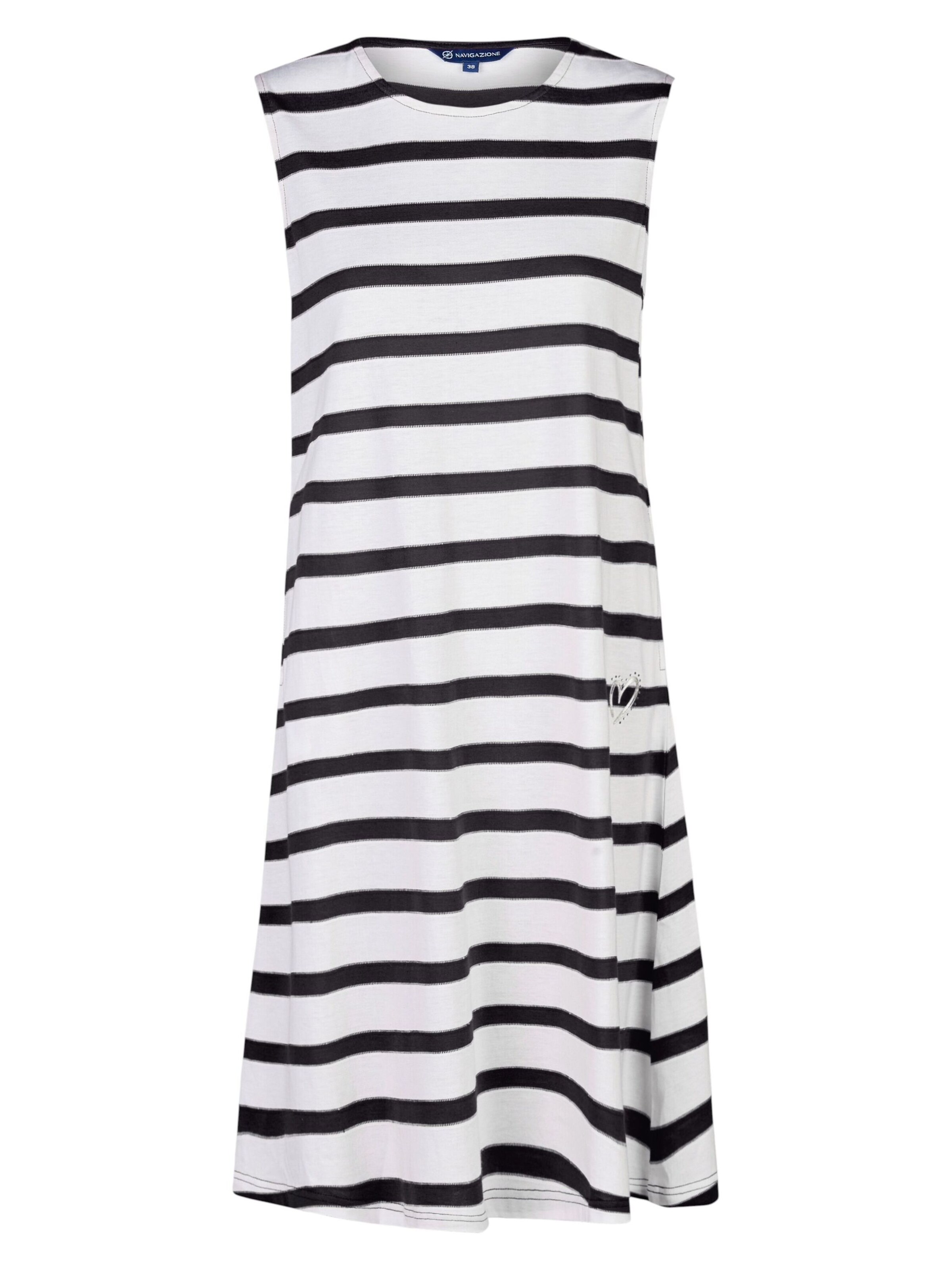 Navigazione Kleid in Midilänge in Mischfarben: Vorderseite
