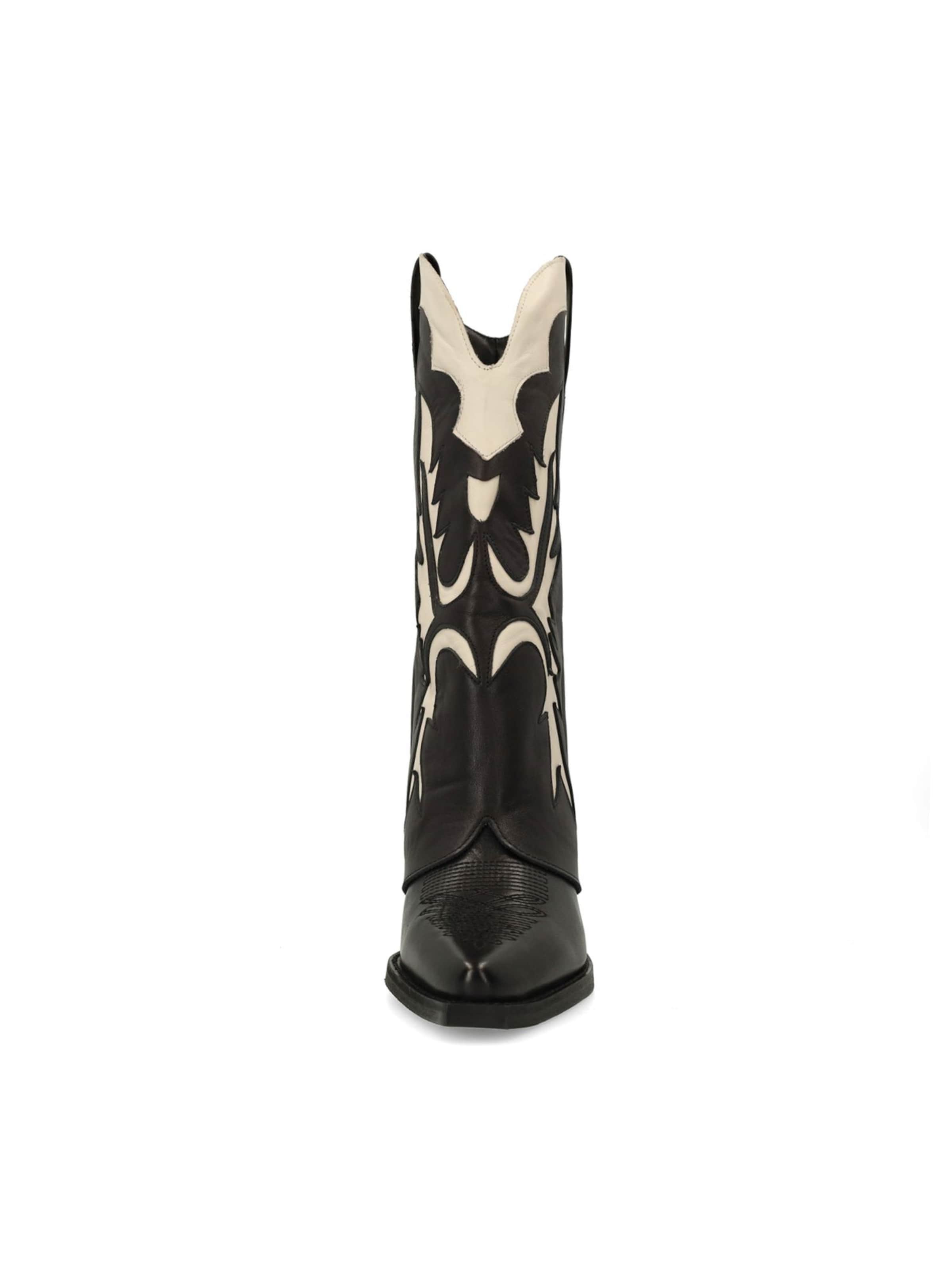 Bottes de cowboy SACHA en noir