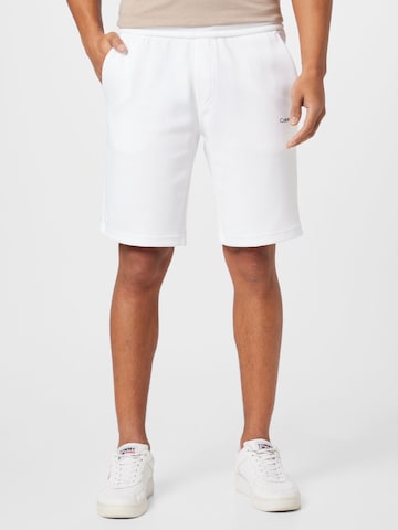 Calvin Klein Regular Pants in White: front