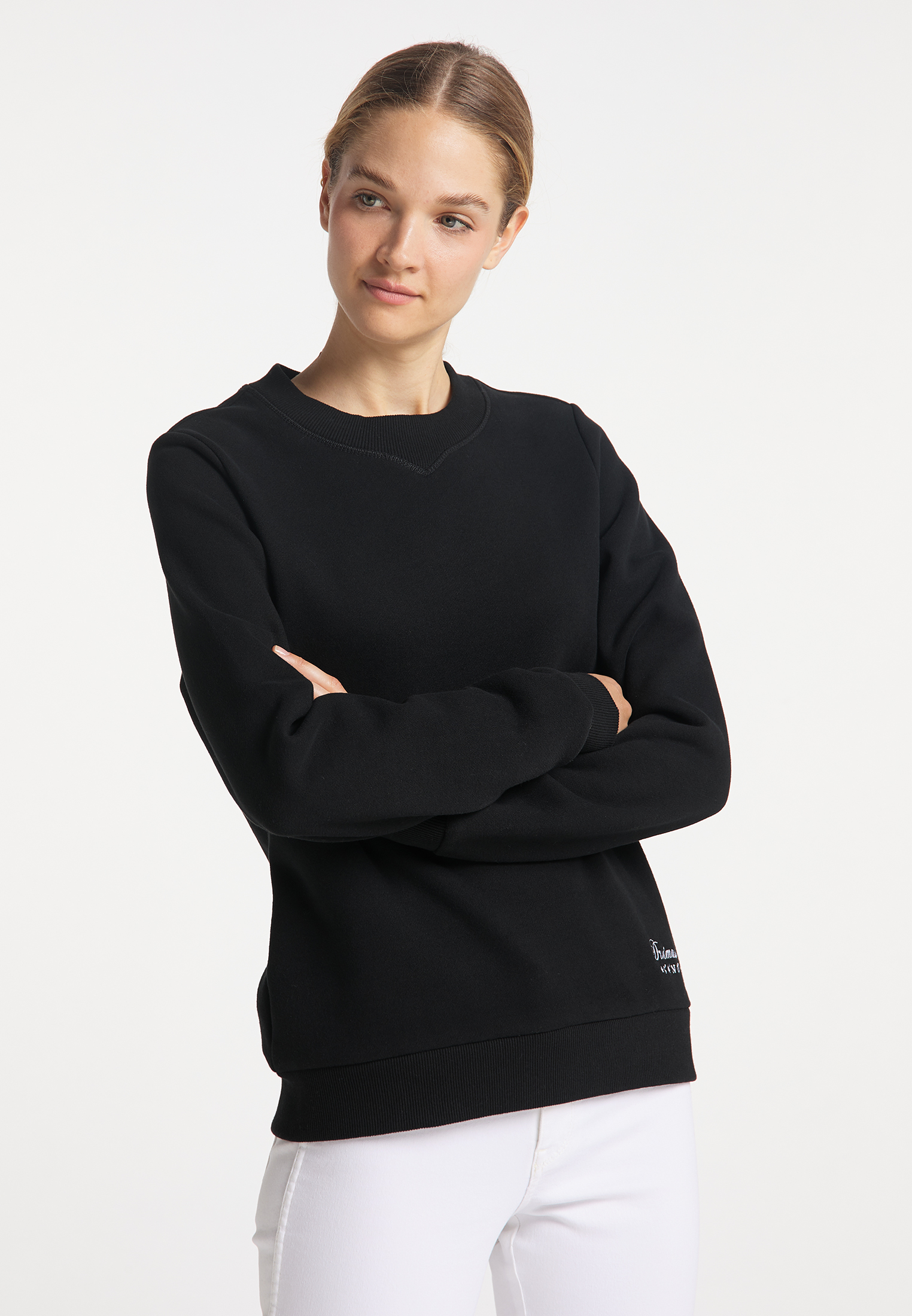 Plus size Kobiety DreiMaster Maritim Bluzka sportowa w kolorze Czarnym 