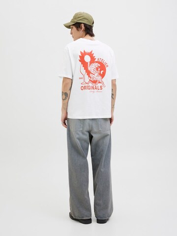 JACK & JONES Μπλουζάκι 'JORBELLAGIO' σε λευκό: μπροστά