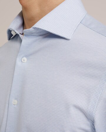WE Fashion Slim fit Button Up Shirt in Blue