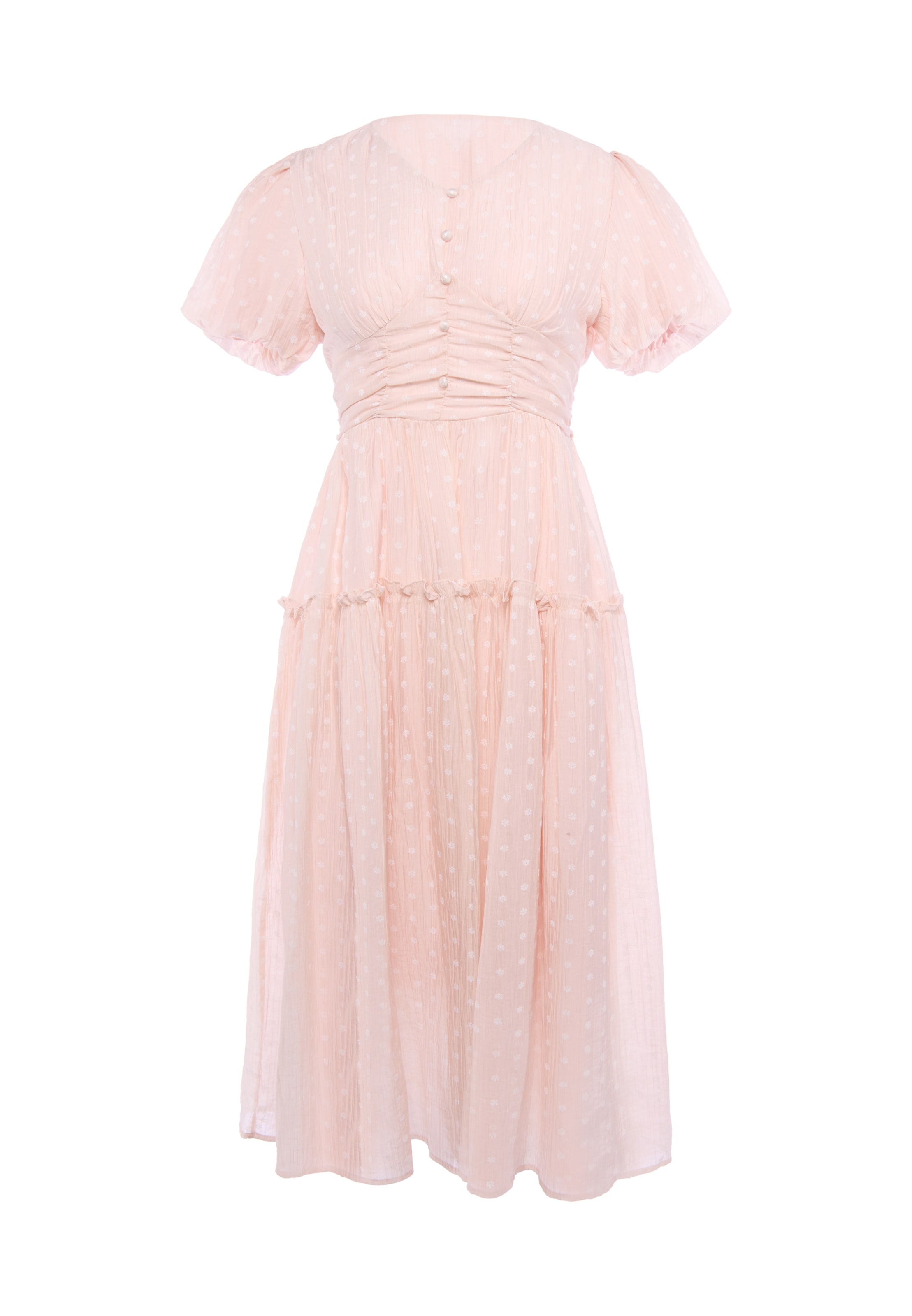 Usha Jurk in Roze: voorkant