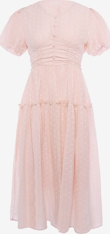 Robe Usha en rose : devant