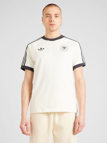 balta ADIDAS PERFORMANCE Sportiniai marškinėliai 'Germany Adicolor Classics 3-Stripes': priekis