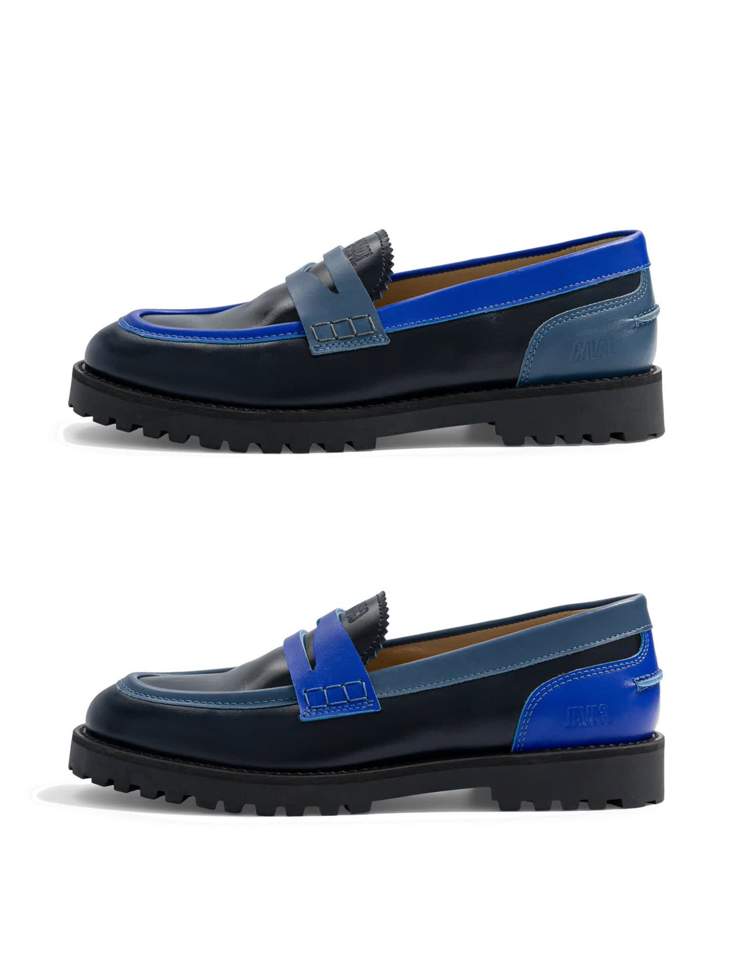 Caval - Mocassins ' TAILOR ' em azul: frente