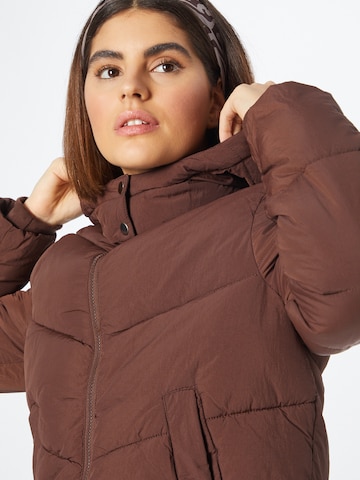 PIECES Winter Jacket 'Jamilla' in Brown