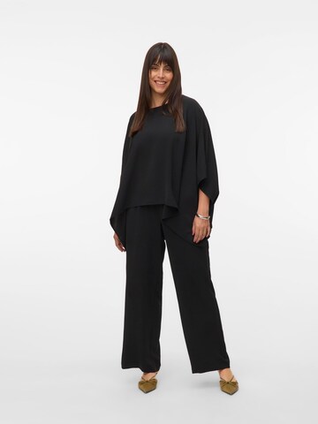 Vero Moda Curve Wide leg Broek 'VMCalva' in Zwart