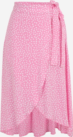 Pieces Petite Skirt 'Tala' in Pink: front