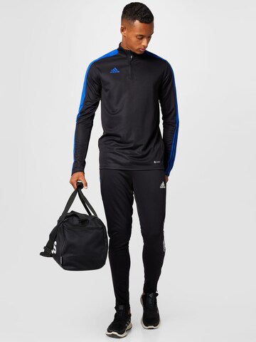 Effilé Pantalon de sport 'Tiro 21' ADIDAS SPORTSWEAR en noir