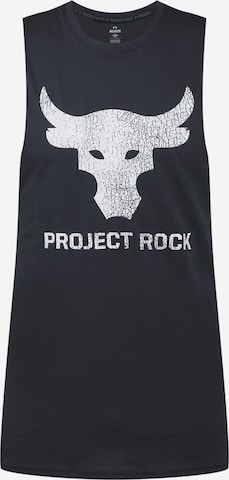 UNDER ARMOURTehnička sportska majica 'PROJECT ROCK BRAHMA BULL' - crna boja: prednji dio