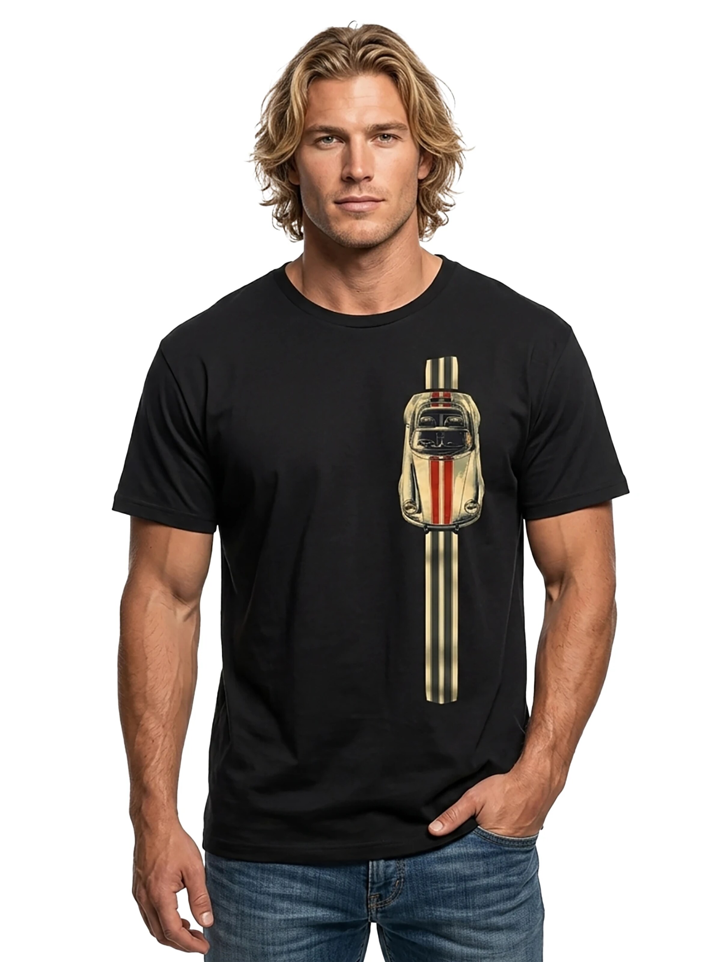 MAKAYA Shirt 'Turbo' in Black: front