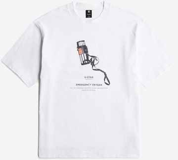 G-STAR T-Shirt in Weiß: Vorderseite