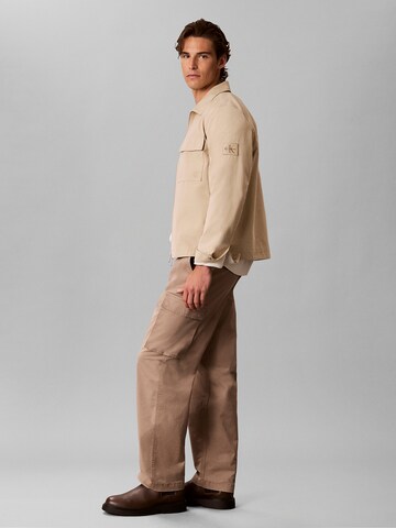 Loosefit Pantalon cargo Calvin Klein Jeans en beige