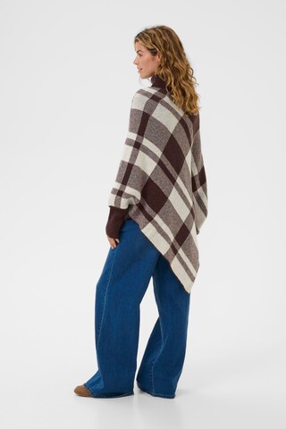 Cape 'Livia' Cream en marron