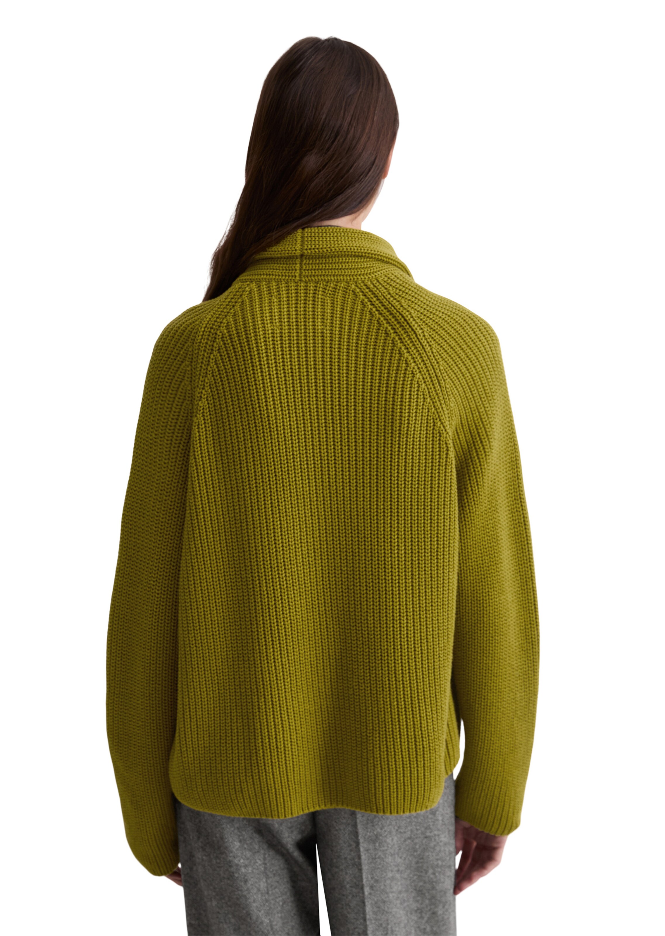 Marc O'Polo Вязаная кофта в Зеленый