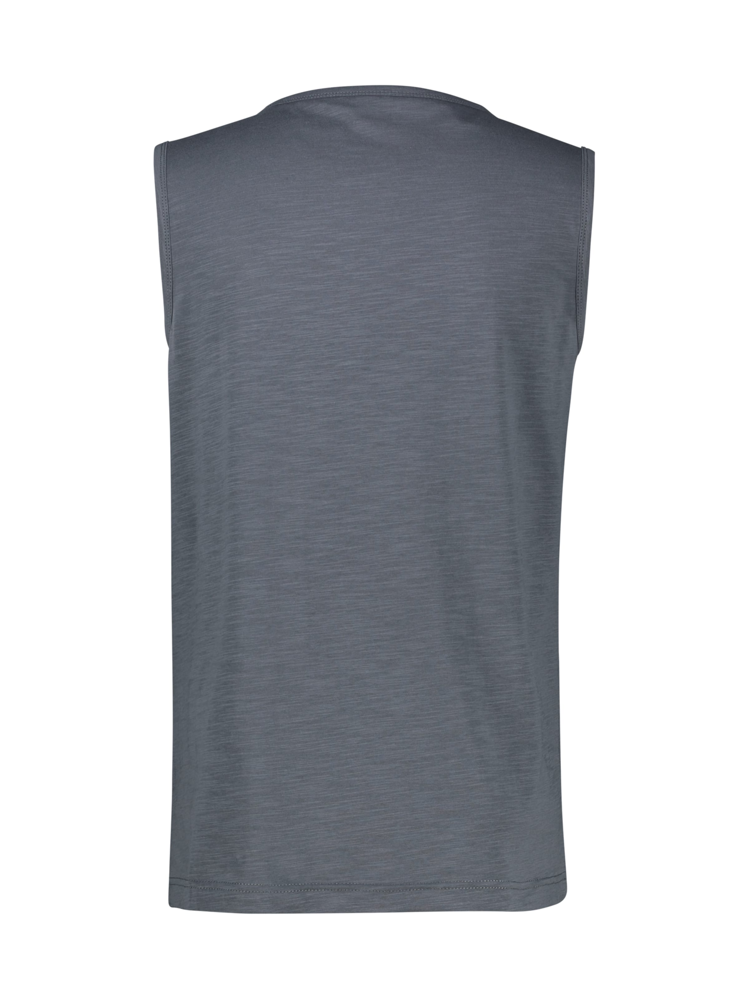 LERROS Luftiges Tanktop aus Baumwolle mit trendigem Slogan-Print in Grau