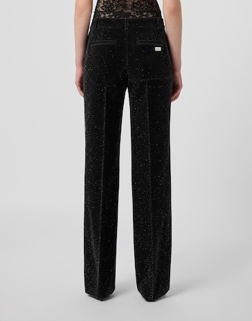 Philipp Plein Regular Broek ' Glitter ' in Zwart