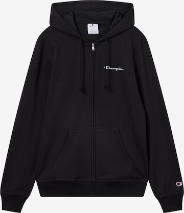 Champion Authentic Athletic Apparel Кофта на молнии в Черный: спереди