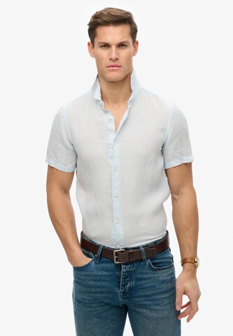 Superdry Regular Fit Hemd 'Vacation' in Blau: Vorderseite