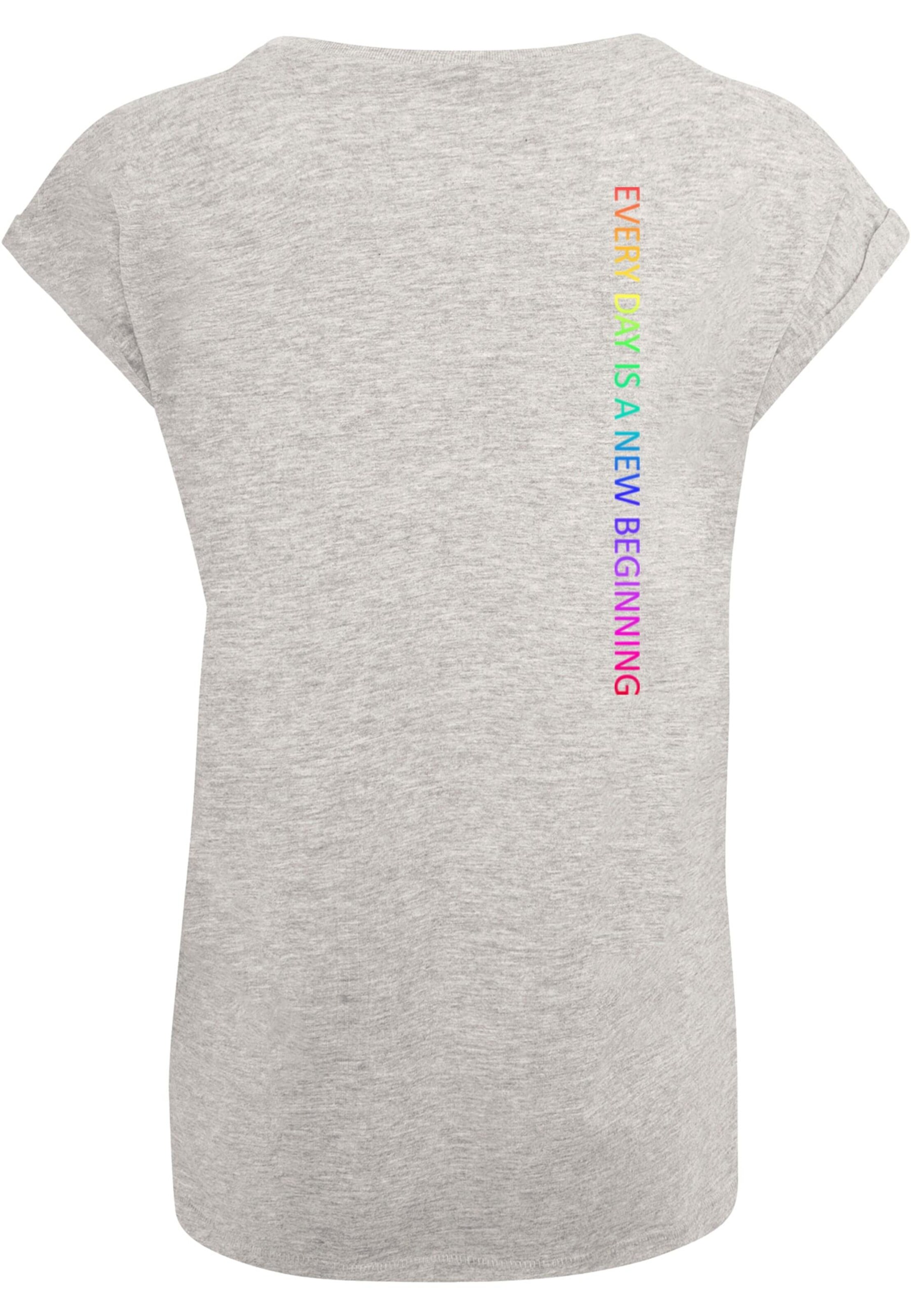 T-shirt 'Hope Rainbow' Merchcode en gris