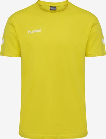 T-Shirt fonctionnel Hummel en jaune : devant