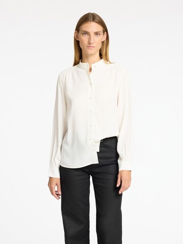 Chemisier SELECTED FEMME en blanc : devant